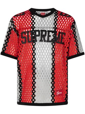 SUPREME crochet football jersey - unisex - Fabric - L - Red