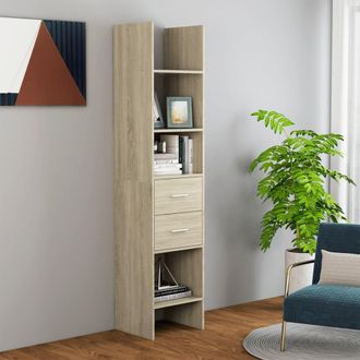 vidaXL Estanter&iacute;a Madera Contrachapada Color Roble Sonoma 40x35x180 Cm Vidaxl