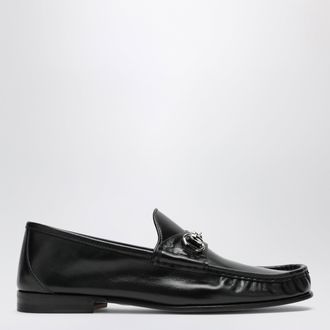 Gucci Mocassino Lugano con morsetto in pelle nera
