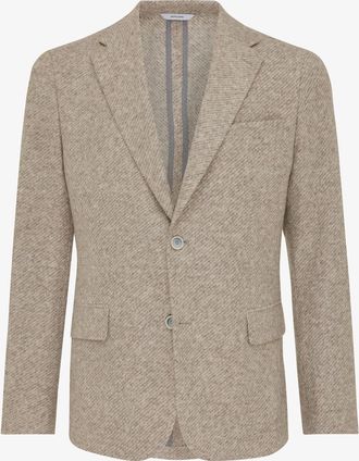 Gentiluomo Beige geruit colbert Bergomi