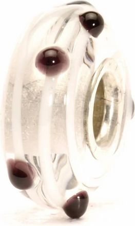 Trollbeads Womens Dot Glass Bead Charm In Silver