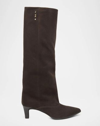 Nero Giardini 50mm Suede Knee-High Boots