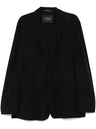 Balenciaga Blazer met enkele rij knopen - Zwart