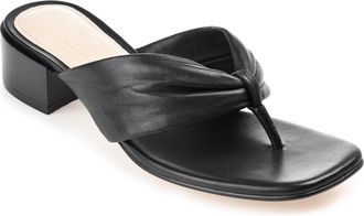 Journee Collection Journee Signature Womens Genuine Leather Francine Sandals