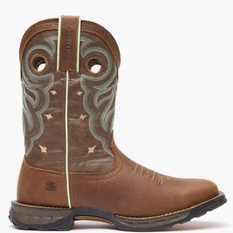 Durango Maverick Womens Steel Toe Waterproof Western Work Boot in Rugged Tan at Nordstrom, Size 7.5