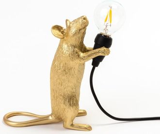 Seletti Seletti X Marcantonio Mouse Step Gold Lamp