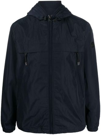 Michael Kors zip-up hooded windbreaker - Blue