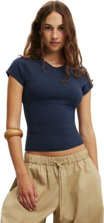 Cotton On Womens All Day Crew Tee in Shadow Navy at Nordstrom, Size Xx-Small