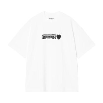 Carhartt Work in Progress Deconstructed Label Short Sleeve T-Shirt White I036008-02-XX
