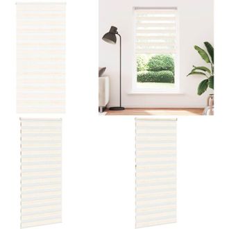 vidaXL Tenda a Rullo Zebra Larghezza Tessuto 90,9 cm Poliestere - Tenda zebrata - Privacy