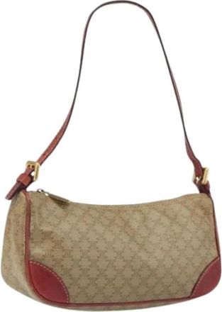 Celine Pre-owned Accessory Pouch - Dames - Vintage Schoudertas - Beige - ONE Size - Leer - Vintage