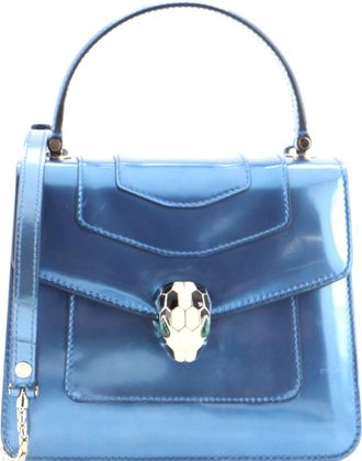Bulgari Serpenti Forever Top Handle Bag Patent Small