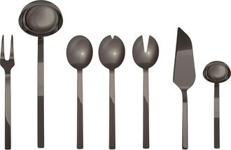 Mepra Stile By Pininfarina Serving Set - 7 Pieces in Ice Black Gold at Nordstrom