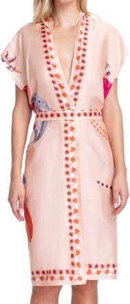 Gottex Belt Kimono In Paradise Peach