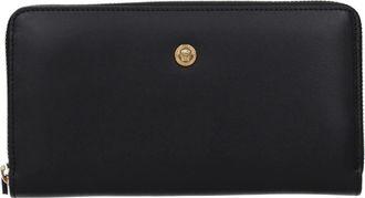 Versace Damens Geldb&ouml;rse Leder Schwarz