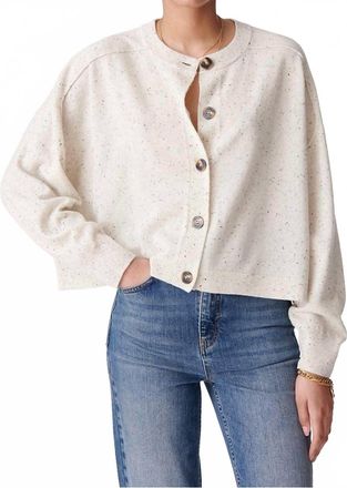 Vanessa Bruno Douve Long Sleeve Cardigan In Nuage