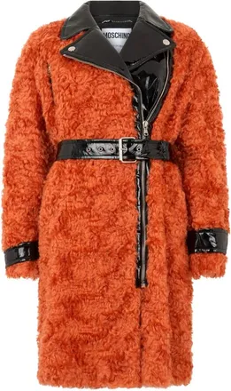 Moschino Jassen, Dames, Rood, S, Katoen, Mohair en Katoenen Jas