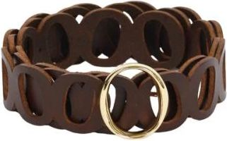 Orciani Iconische Leren Riem - Dames - Riemen - Bruin - 80 CM - Leer - Accessoires