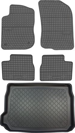 OEM Peugeot 2008 I Crossover De 04.2013 A 12.2019 Set - Alfombrillas De Goma Para Coche + Alfombrilla Para Maletero