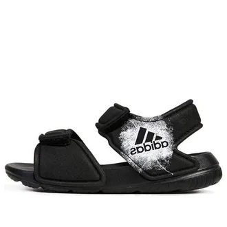 adidas (TD) adidas Altaswim Soft Sole Cozy Open Toe Sports Black Sandals BA9282