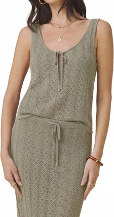 Splendid Eleni Sweater Tank In Eucalyptus
