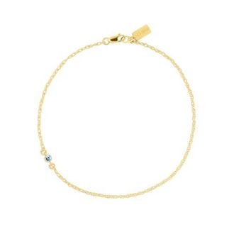 Set & Stones Something Blue Anklet in Gold at Nordstrom, Size 9.25