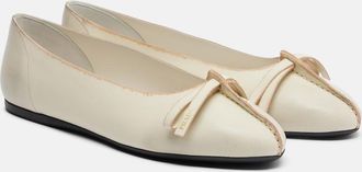 Prada Bailarinas de piel