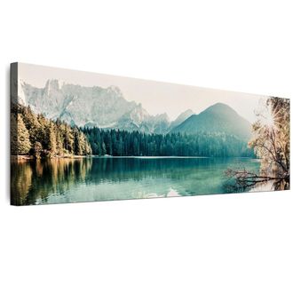 OEM Cuadro Sobre Lienzo Italiano De 120 X 40 Cm - Estilo Ecl&eacute;ctico - Naturaleza Cuadro Sobre Lienzo Italiano De 135 X 45 Cm - Estilo Ecl&eacute;ctico - Naturalez