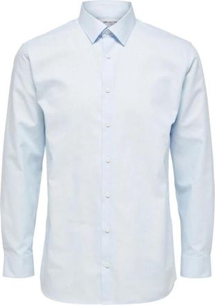 Selected Slim Fit Oxford Overhemd - Heren - Zakelijke Overhemden - Blauw - 2XL - Katoen - Overhemden