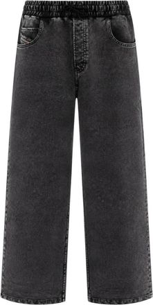 Diesel Wide Jeans - Heren - Loose Fit Jeans - Zwart - S - Katoen - Jeans