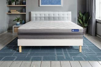 Actisom Somier Blanco + Colch&oacute;n Con Espuma Viscoel&aacute;stica 120 X 200