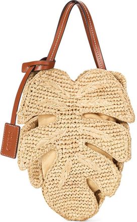 Staud Palm Raffia Handbag in Natural/Tan at Nordstrom
