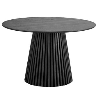 Moloo Mesa de comedor redonda para 4 personas &oslash;120 cm roble negro