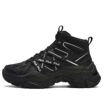 Fila (WMNS) FILA Sofia 1S Mid Shoes Black Velvet F12W341112FBK