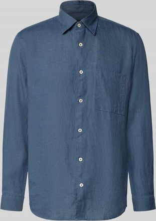 Marc O'Polo Regular Fit Freizeithemd aus reinem Leinen in Petrol, Gr&ouml;&szlig;e XXXL