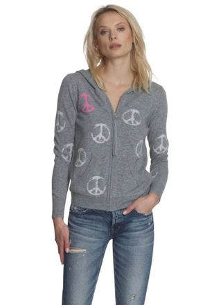 Label+Thread Peace Out Hoodie In Grey