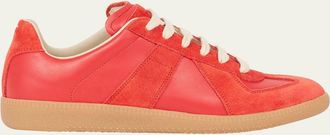 Maison Margiela Replica Suede & Leather Sneakers