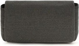 Brunello Cucinelli Monile Schoudertas - Dames - Schoudertassen - Zwart - ONE Size - Leer - Tassen