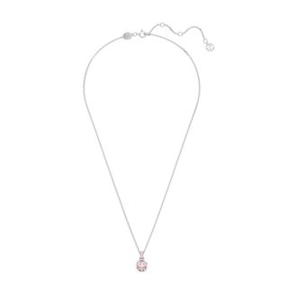 Swarovski Geboortesteen Hanger Princess Cut - Dames - Kettingen - Grijs - ONE Size - Accessoires