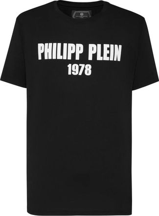 Philipp Plein Round Neck T-Shirt 1978 - Heren - T-shirts - Zwart - 3XL - Katoen - Tops