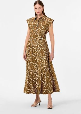 Nicholas Romina Dress in Abstract Zebra at Nordstrom, Size 12
