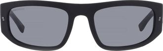 Dsquared2 Grey Rectangular Mens Sunglasses ICON 0016/S 0003/IR 57