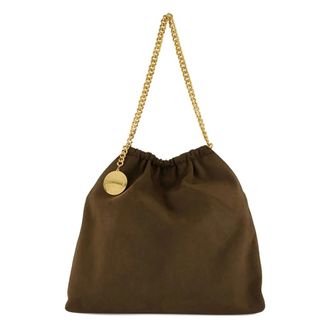 Stella McCartney Bucket Bags, female, Brown, ONE SIZE, Falabella Medium Drawstring