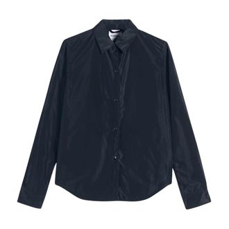 Aspesi Casual Shirts, male, Blue, Size: XL Unlined Shirt Jacket in Technical Polyester