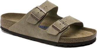 Birkenstock Sliders, male, Beige, 7 UK, Arizona