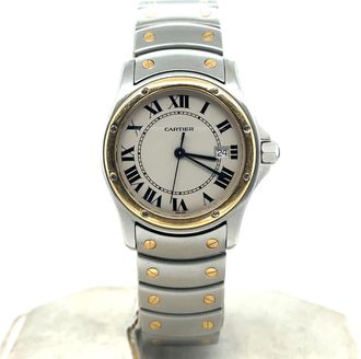 Cartier Pre-owned Cartier Cougar Quartz Silver Dial Ladies Watch W20036R3