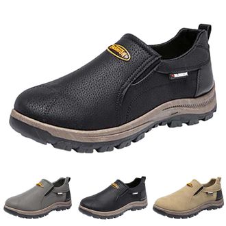 Generic Mens Slip On Hiking Shoes Casual Lightweight Wide Toe Sneakers Outdoor Anti-Slip Waterproof Hiking Walking Boots Soft Insole Thermal Comfortable Athle