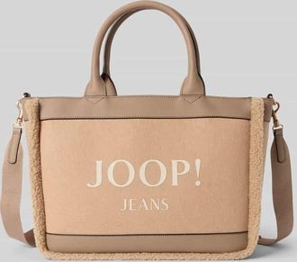 Joop JOOP! Jeans Shopper mit Logo-Print Modell Yvette in Beige, Größe 1