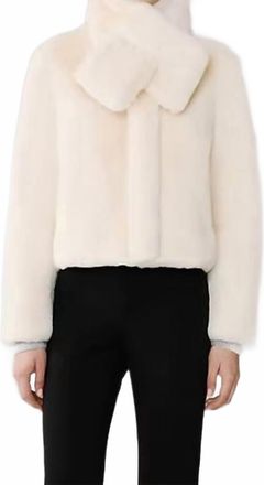 Soia & Kyo Kendell Faux Fur Jacket In Powder