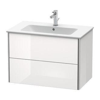Duravit Duravit Xsquare Mueble De Pared 81.0 X 47.8 Cm, 2 Cajones, Para Lavabo Me De Starck 233683, Color (frente/cuerpo): Perla De Albaricoque Laca De Alto B